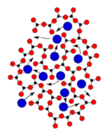 Sketch of the motion of akali ions in a silicate glass